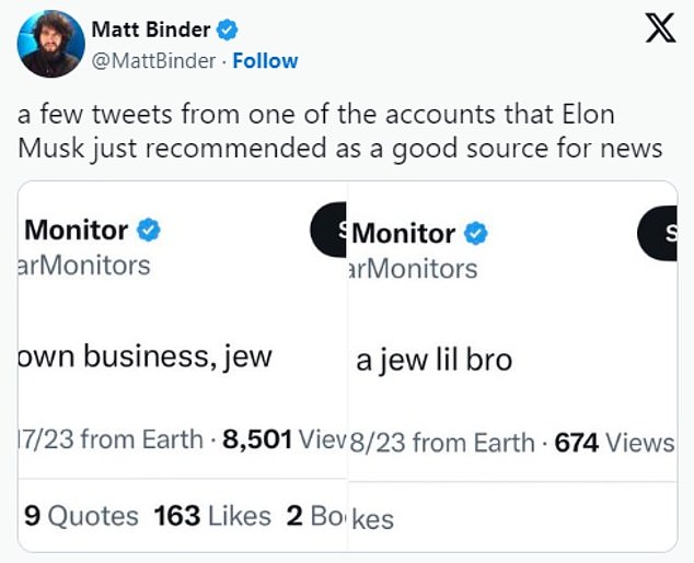 1696812519 109 Elon Musk deletes tweets promoting antisemitic and fake news accounts