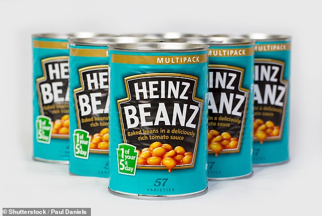 Popular: Henry Heinz launched its baked beans in the US in 1895 and brought it to the UK nine years later (stock photo)