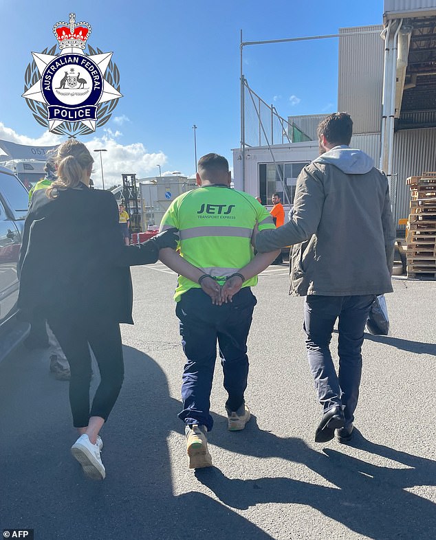 The Australian Federal Police arrested Bragg, McPherson and 24-year-old Ziad El-Mustapha after the drugs were allegedly unloaded in a white van allegedly driven by El-Mustapha.