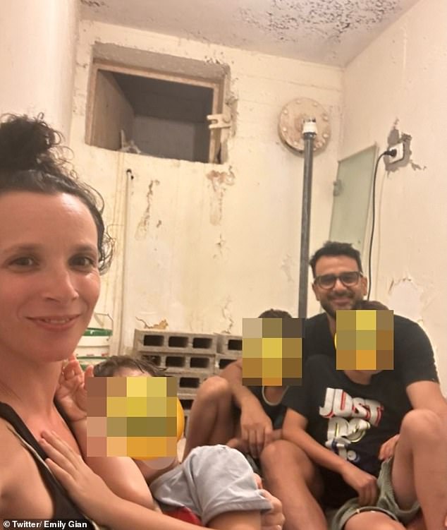 Melbourne woman Emily Gian and her family remain in a bomb shelter in Tel Aviv after also surviving the weekend attacks