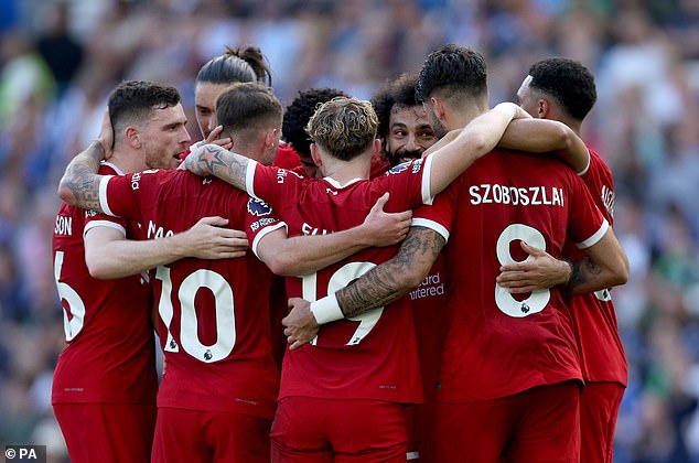 The Reds currently sit third in the Premier League table after their 2-2 draw against Brighton.