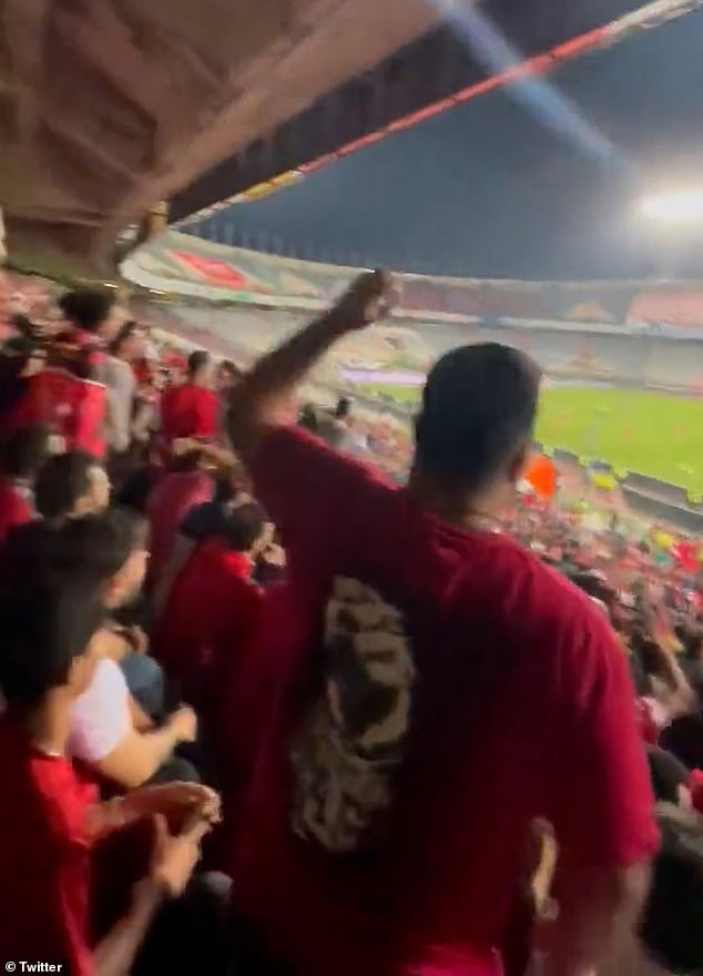 Iranian football fans told pro-Palestine fans to 'shove the Palestinian flag in your a***'