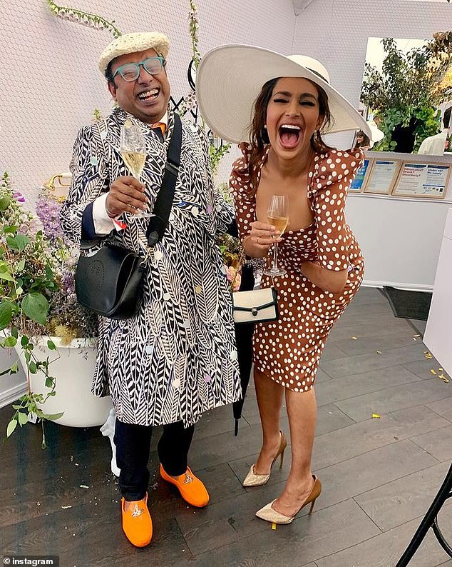 The popular fashionista, who worked as head of partnerships at the Melbourne Fashion Festival, has died of suspected health complications.  Pictured: with close friend Sharon Johal from The Block