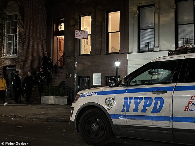 Police said they were called to the brownstone townhouse on New York's Upper East Side at 9 p.m.