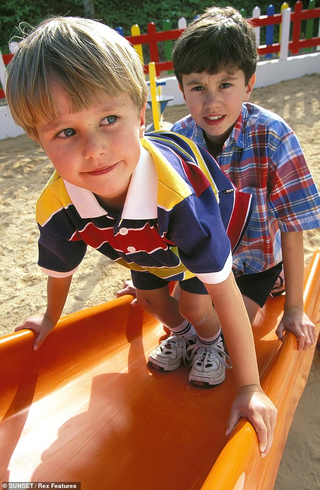 Emme claimed that the activity not only helped improve children's 'gross motor skills' but also taught her two young children a host of important social cues (stock photo)