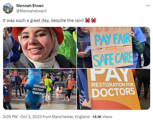 Dr.  Elwan, an NHS doctor who has just completed her neurology residency, recently boasted about taking part in strike action that devastated the NHS