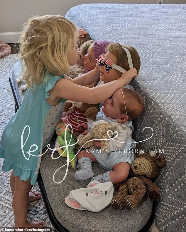 “They (the girls) love the dolls as much as I do and my youngest, who is three, likes me to take pictures holding them.  It's another way for us all to bond together,