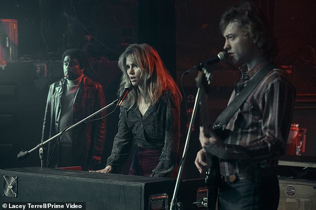 Ravishing reviews: Based on the novel by Taylor Jenkins Reid, the actress played a keyboardist in a fictional band (pictured)