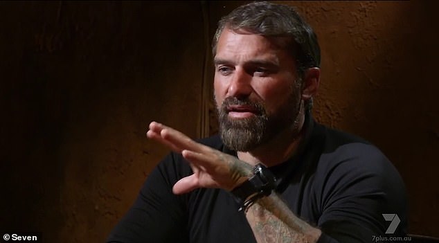 The Doctor Blake star, 58, was upset as she told host Ant Middleton (pictured) that his indecent assault trial had badly damaged his career