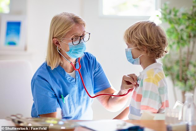 The pandemic placed additional strain on school nurses as they had to track cases and exposures (stock image)