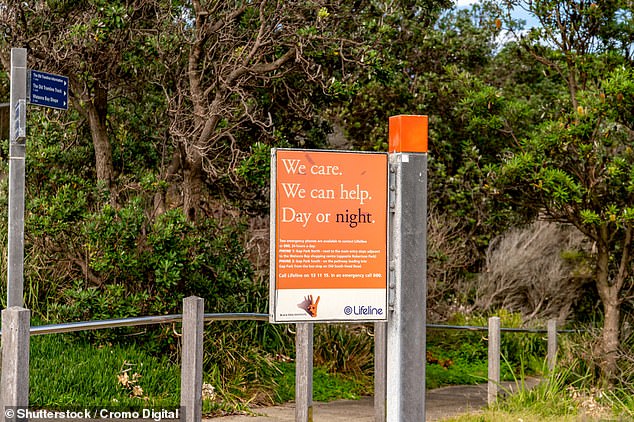 The site (pictured) is often a site that several people tragically plunge to their deaths from the edge of the 100m high cliff face