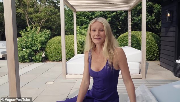 Style man: Gwyneth dished everything from her skincare routine to the name she would give her fashion style (spoiler alert: 'classic with a twist').