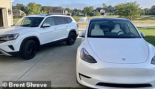 The couple owns a 2023 Volkswagen Atlas and a Tesla Model Y