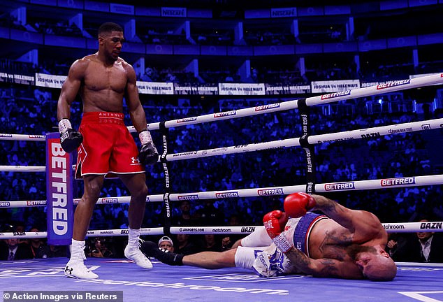 Anthony Joshua knocked out Robert Helenius in his last fight in August at the O2.