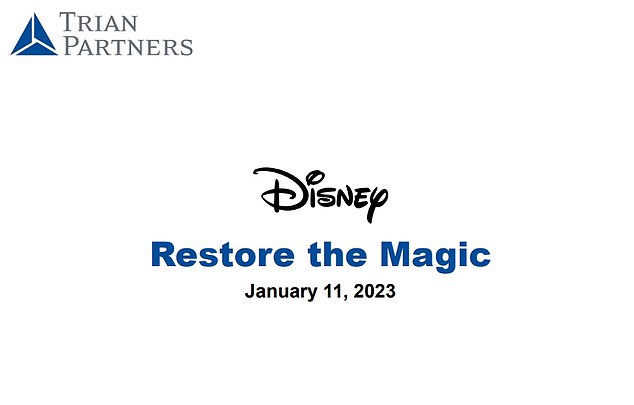 Peltz's first proxy war called on Disney to 'restore the magic' amid criticism that the media conglomerate has become too political