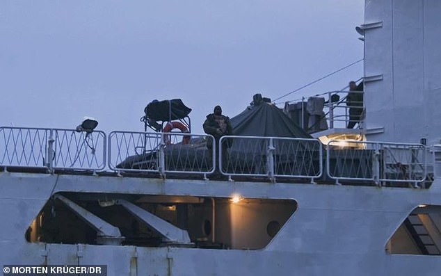 A spy ship was seen manned by armed and masked soldiers