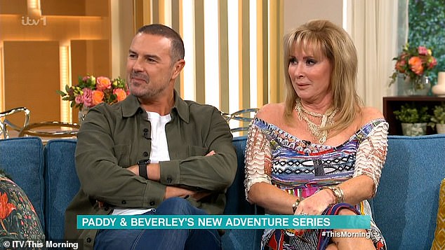 Brave: And on Tuesday, Paddy and Beverley appeared on This Morning to show footage from the series of them taking part in a terrifying training challenge