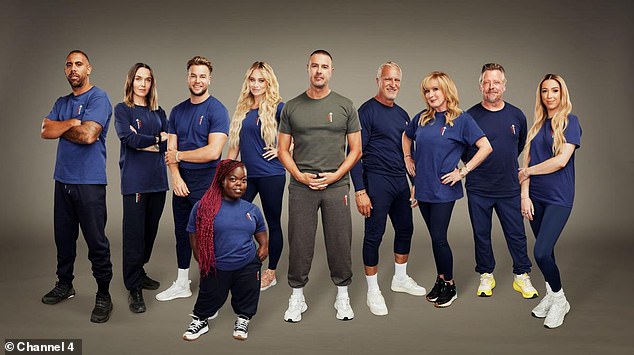 The ultimate challenge: In aid of Stand Up To Cancer, the group - who have all been affected by cancer - will face their fears and emotions and tackle a feat never attempted before (Pictured, L-R: Anton Ferdinand, Victoria Pendleton, Chris Hughes, Fats Timbo, Kimberley Wyatt, Paddy McGuinness, David Ginola, Beverley Callard, Charlie Boorman and GK Barry)