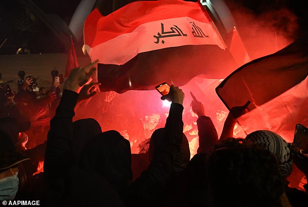 About 700 pro-Palestinian protesters (above) flooded the Sydney Opera House on Monday night and were seen chanting 'gas the Jews' and burning the Star of David