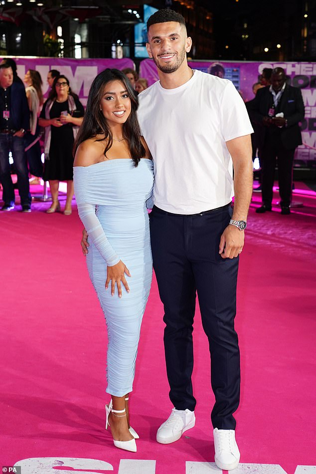 Cute: Love Island winners Sanam Harinan and Kai Fagan posed for a love snap