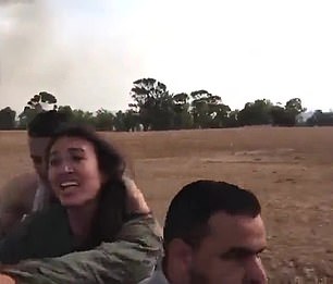 A young woman is seen being kidnapped on a motorcycle