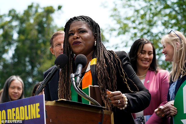 Representative Cory Bush, one of the members of the left-wing 