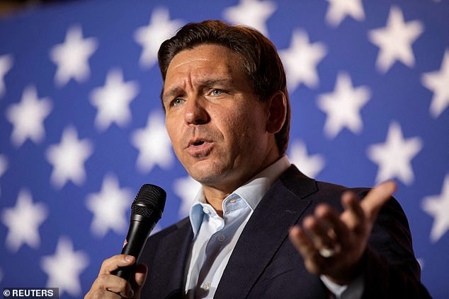 Florida's Republican governor Ron DeSantis (pictured) targeted Disney's special tax district, replaced its board with his allies