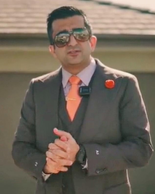 Many also asked for the estate agent's choice of attire, which included bright sunglasses and a three-piece suit with an orange tie