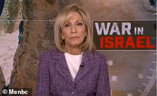 MSNBC host Andrea Mitchell asked Gomeh how she felt about Israel's counterattacks on Gaza