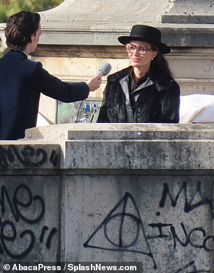 Behind the Scenes: Those pictures show Angelina in several close-ups of her as Callas