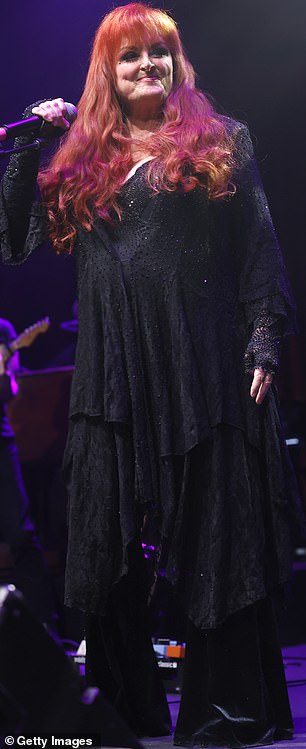 Singing up a storm: Four decades after The Judds shot to fame together as a singing duo, Wynonna took the stage alone at the Brooklyn Bowl