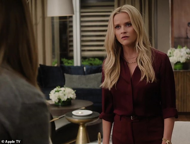 Great cast: The morning show has already been renewed for a fourth season and also stars Reese Witherspoon as Bradley Jackson