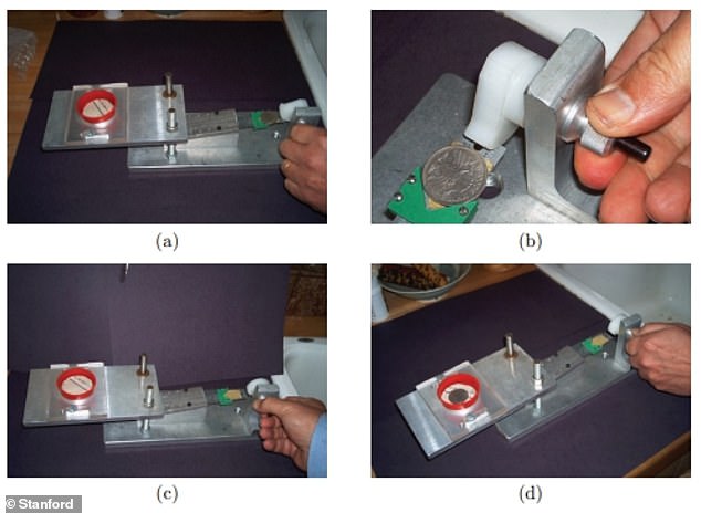 Another researcher, Stanford mathematician Percy Diaconis, first realized that coin tossing was not random after he and his colleagues were able to rig a coin flipping machine to get a coin to land on heads every time (pictured).