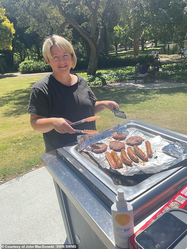 Since moving, the British family has been stuck in Australian BBQ culture