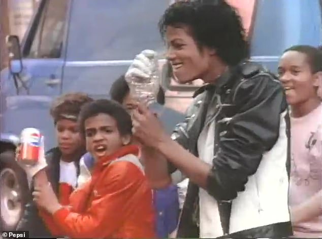 Future DVTS host!  The 13-time Grammy winner even reworked his 1983 hit Billie Jean to create a jingle that references Pepsi's 'New Generation' of child consumers for the video, which starred 12-year-old Alfonso Ribeiro (2-L)