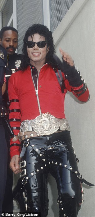 Michael Jackson attends an event at the Gardner Street Elementary School auditorium in LA back in 1989.