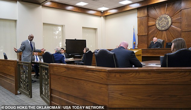 Lott appears before Judge Steven Kessinger at the Pontotoc County Courthouse to vacate his 1988 rape conviction Tuesday, October 10, 2023