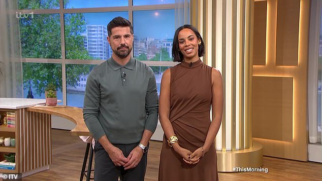 Tribute: Holly's former This Morning co-stars Craig Doyle (left) and Rochelle Humes (right) paid tribute to her on Wednesday's show and shared messages of support from the public