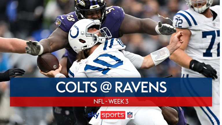 Highlights of the Indianapolis Colts vs. Baltimore Ravens in Week 3 of the NFL season