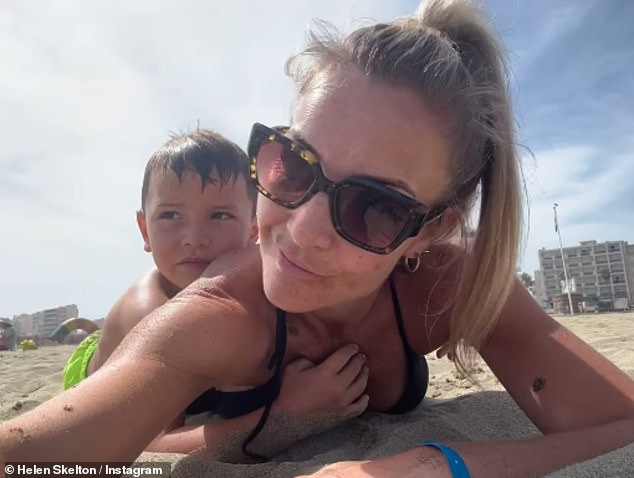 Holidays: The Blue Peter star took to Instagram to share a sweet montage of the getaway as the group made the most of the hot weather