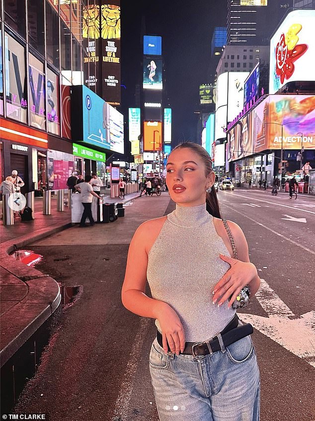 Ravit Hanan on the street at night.  The teenager had cut short a holiday in New York to return to Israel to fight terrorists in the village of Yakhini, ten miles from the border with Gaza.