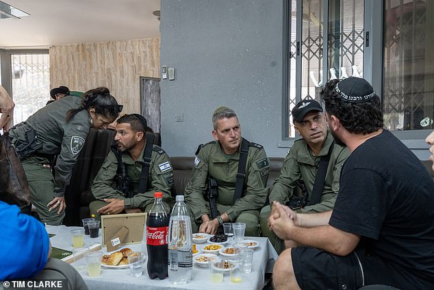 Israeli border guard Ravit's colleagues