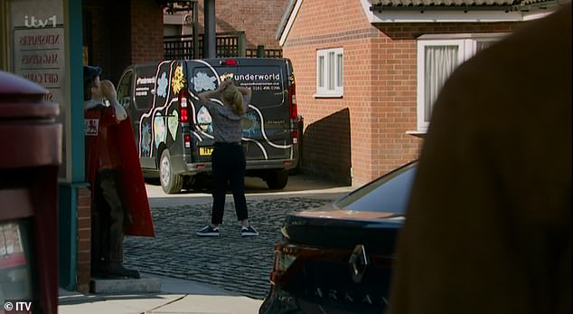 Uh oh: Stephen is back in Weatherfield at the last minute making a B-line for Jenny, who he thinks took his passport