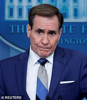 White House national security spokesman John Kirby told reporters on Wednesday