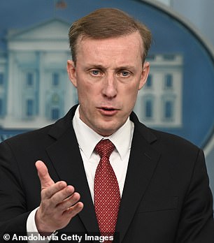 National Security Adviser Jake Sullivan briefs reporters on Tuesday