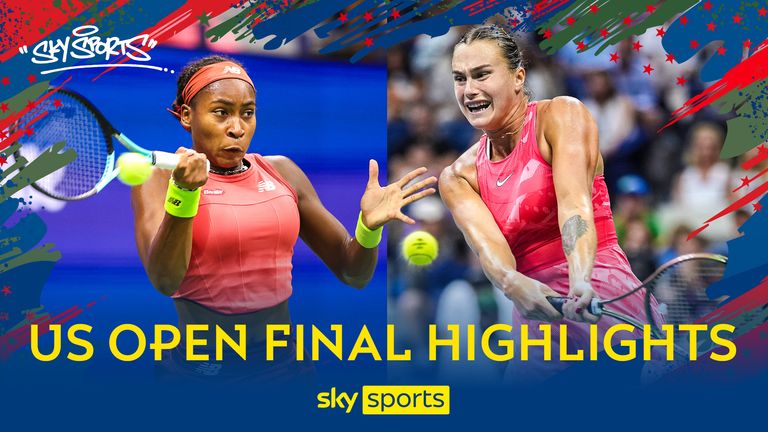 Coco Gauff and Aryna Sabalenka in the US Open final