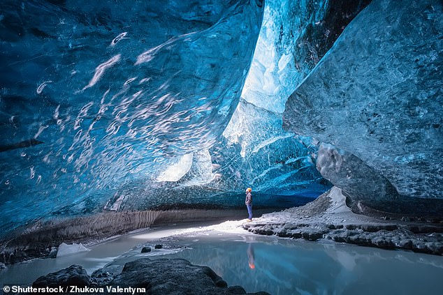 Sean (not pictured) describes Vatnajökull Ice Cave, located on Europe's largest glacier, as... 