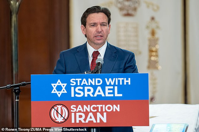 Florida Governor Ron DeSantis criticized Donald Trump for praising 'Hezbollah' terrorists and criticizing Israeli Prime Minister Benjamin Netanyahu.