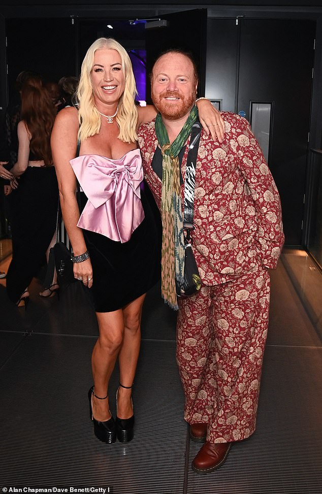 Friends: While on the red carpet, Denise posed for photos with various friends who also attended the event, including Leigh Francis, aka Keith Lemon