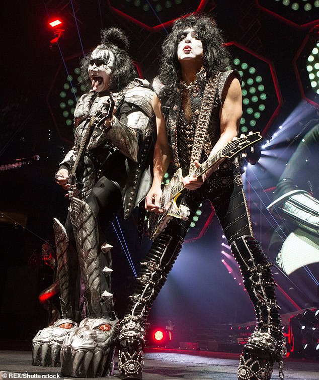 On their way out: Kiss have been on what they claim is their final tour before disbanding, which they believe will likely end with their last show sometime in 2024.